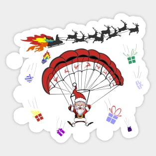 Santa Clause Is Coming Down Sticker